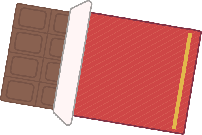 板チョコのイラスト│さしすせそざい！